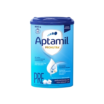 德国 爱他美（Aptamil）婴儿配方奶粉易乐罐蓝罐 800g PRE段 适合0-6个月（新老包装随机发货）