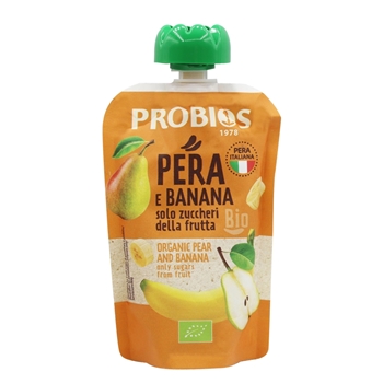 无麸质香蕉梨水果泥